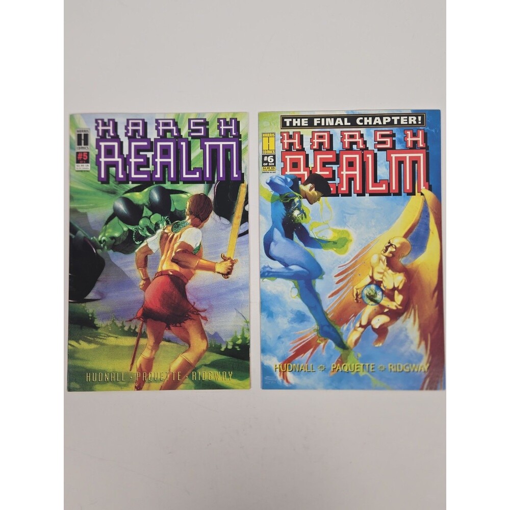 Harsh Realm #5 #6 Harris Comics 1994 First Printing Final Chapter Comic Lot of 2